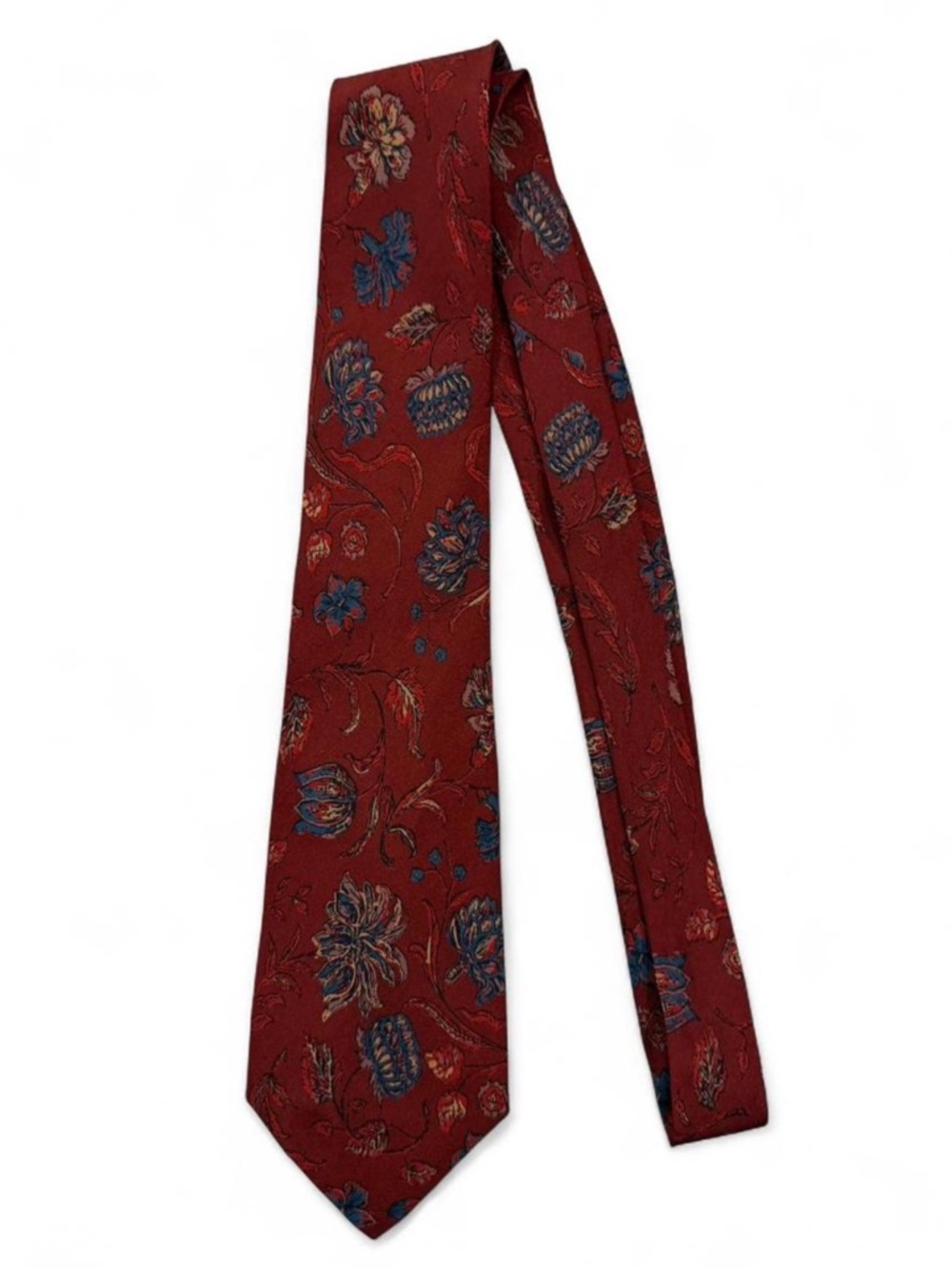 Valentino Cravatte Red Patterned Tie
